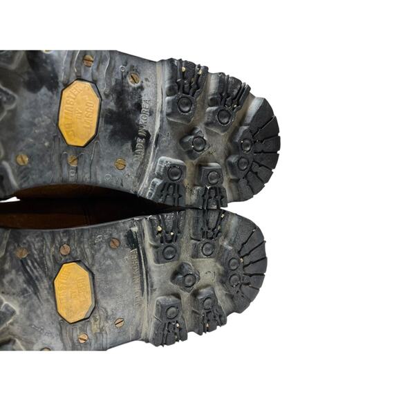 Vintage Lasco Log Master Insulated Brown Suede Leather Hiking Boots US Men's 6.5 - Picture 11 of 12